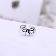 STERLING SILVER KNOT BOW RING