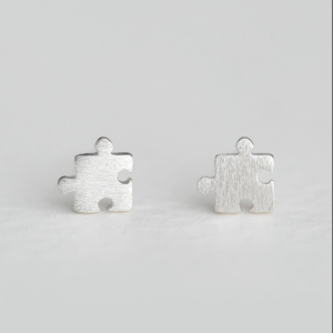 STERLING SILVER PUZZLE EARRINGS